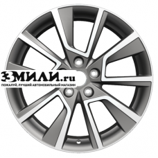 Диск 7x18 5x112 ET45 D57.1 Khomen Wheels KHW1802 (Karoq) Gray-FP