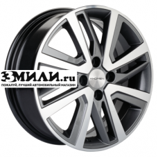 Диск 6x16 4x100 ET46 D54.1 Khomen Wheels KHW1609 (Rio II/Solaris II) Gray-FP