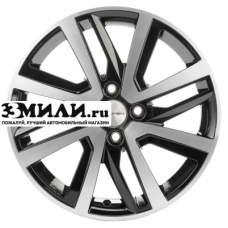 Диск 6x16 4x100 ET48 D54.1 Khomen Wheels KHW1609 (Rio I/Solaris I) Black-FP