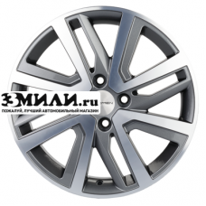 Диск 6x16 4x100 ET48 D54.1 Khomen Wheels KHW1609 (Rio I/Solaris I) Gray-FP