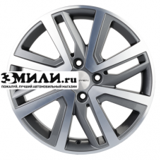 Диск 6x16 4x100 ET37 D60.1 Khomen Wheels KHW1609 (Stepway) Gray-FP