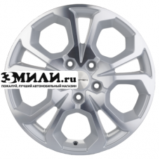 Диск 6.5x17 5x114.3 ET50 D66.1 Khomen Wheels KHW1711 (Arkana/Kaptur) F-Silver-FP