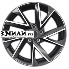 Диск 7x17 5x112 ET49 D57.1 Khomen Wheels KHW1714 (Octavia) Black-FP