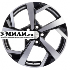 Диск 7x17 5x112 ET54 D57.1 Khomen Wheels KHW1712 (Jetta) Black-FP