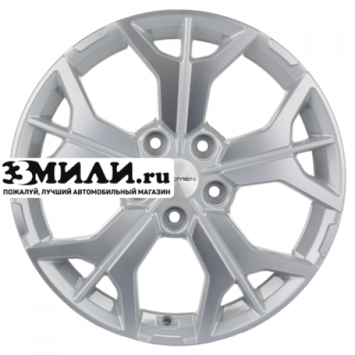 Диск 7x17 5x114.3 ET45 D60.1 Khomen Wheels KHW1715 (Changan/Geely/Lexus/Toyota) F-Silver-FP
