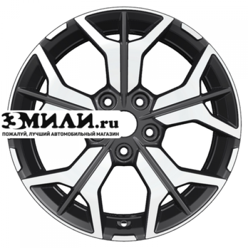 Диск 7x17 5x114.3 ET39 D60.1 Khomen Wheels KHW1715 (RAV4) Black-FP