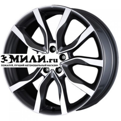 Диск 9x19 5x120 ET53 D72.6 MAK Highlands Gunmetal Mirror Face