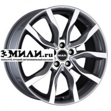Диск 9.5x21 5x114.3 ET48 D76 MAK Koln Gunmetal Mirror Face