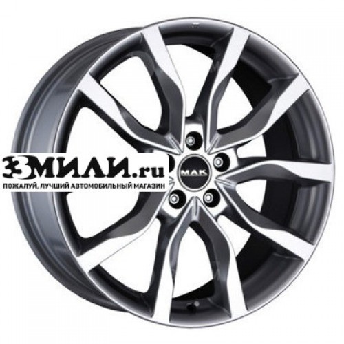 Диск 9.5x21 5x114.3 ET48 D76 MAK Koln Gunmetal Mirror Face