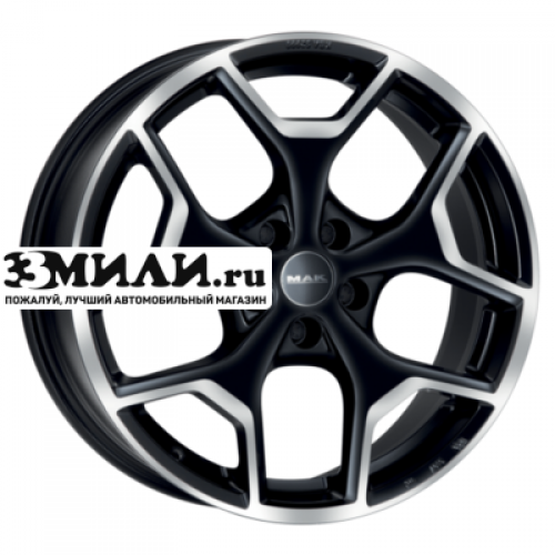 Диск 7.5x18 5x108 ET39 D72 MAK Liberty Black mirror