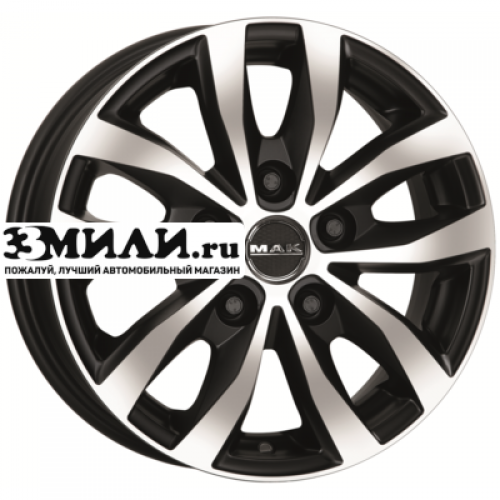 Диск 7x17 5x108 ET46 D65.1 MAK Load 5 Ice Black