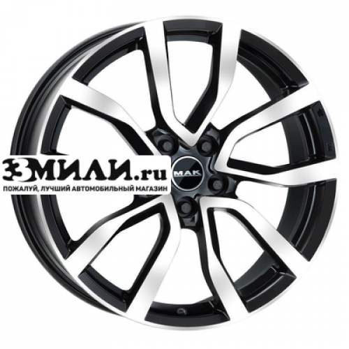 Диск 9.5x21 5x112 ET25 D66.45 MAK Midlands Black mirror