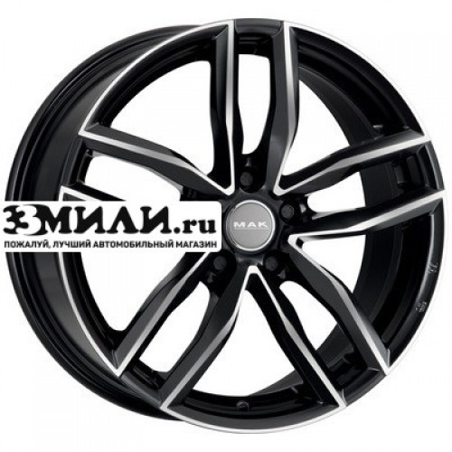 Диск 8x18 5x112 ET28 D66.45 MAK Sarthe Black mirror