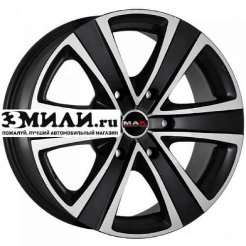 Диск 8.5x20 6x139.7 ET38 D67.1 MAK Stone 6 Black mirror