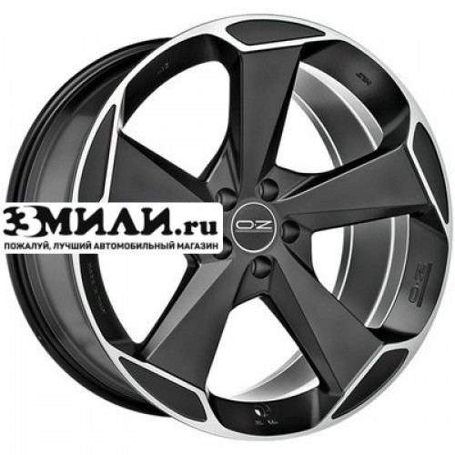 Диск 10x21 5x112 ET52 D79 OZ Aspen HLT Matt Black + Diamond Cut