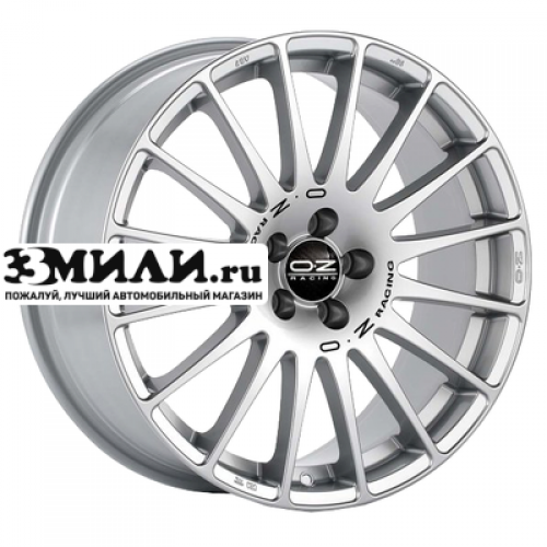 Диск 8.5x20 5x120 ET32 D79 OZ Superturismo Dakar Matt Race Silver + Black Lettering