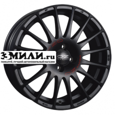 Диск 7.5x17 5x112 ET35 D75 OZ Superturismo GT Matt Black + Red Lettering