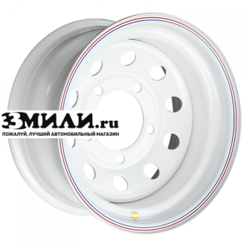 Диск 8x16 5x165.1 ET-24 D125 Off-Road Wheels Ленд Ровер белый
