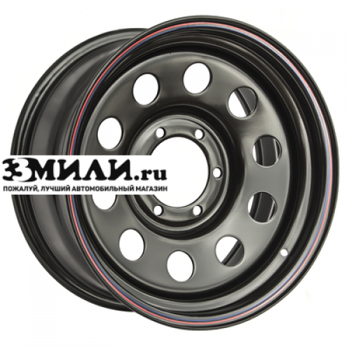 Диск 8x16 6x114.3 ET25 D66 Off-Road Wheels Ниссан Навара D40 2.5TD Черный