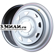 Диск 8x16 5x139.7 ET-19 D110 Off-Road Wheels УАЗ (треуг. мелкий) серебристый