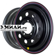 Диск 8x16 5x139.7 ET-24 D110 Off-Road Wheels УАЗ с бедлоком (красный) черный