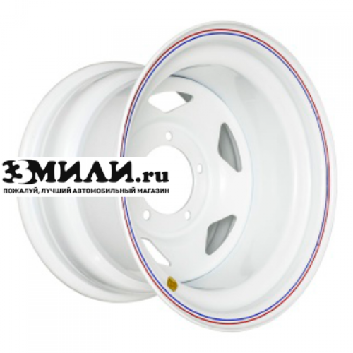 Диск 8x16 5x139.7 ET-25 D110 Off-Road Wheels УАЗ (треуг.) белый