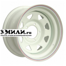 Диск 7x15 5x139.7 ET0 D110 Off-Road Wheels УАЗ (треуг. мелкий) белый