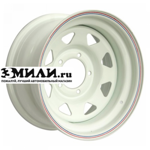 Диск 7x16 5x139.7 ET0 D110 Off-Road Wheels УАЗ (треуг. мелкий) белый