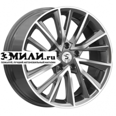 Диск 7.5x18 5x108 ET47 D60.1 Premium Series КР010 (Tiggo 8 Pro) Diamond Gloss Graphite