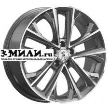 Диск 7x18 5x108 ET33 D60.1 Premium Series КР012 (Tiggo 7 Pro) Diamond Gloss Graphite