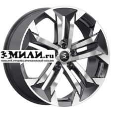 Диск 7.5x19 5x114.3 ET40 D66.6 Premium Series КР015 (Haval Dargo) Diamond Black Gris