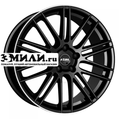 Диск 9.5x21 5x108 ET35 D63.4 Rial KiboX Diamant black lip polished