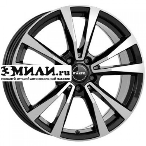 Диск 9x20 5x112 ET42 D66.5 Rial M12X Diamant black front polished
