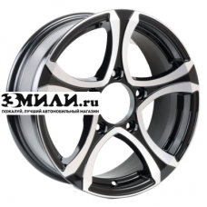 Диск 6.5x16 5x139.70 ET40 D98.10 Venti 1610 Черный с полированной лицевой поверхностью