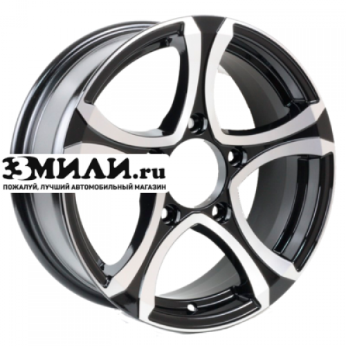 Диск 6.5x16 5x139.70 ET40 D98.10 Venti 1610 Черный с полированной лицевой поверхностью