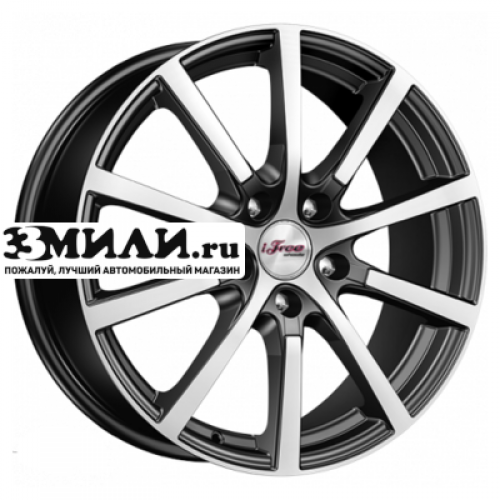 Диск 7x17 5x114.3 ET35 D67.1 iFree Big Byz (КС680) Блэк Джек