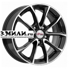 Диск 6.5x16 5x114.3 ET50 D67.1 iFree Джет (КС914) Блэк Джек