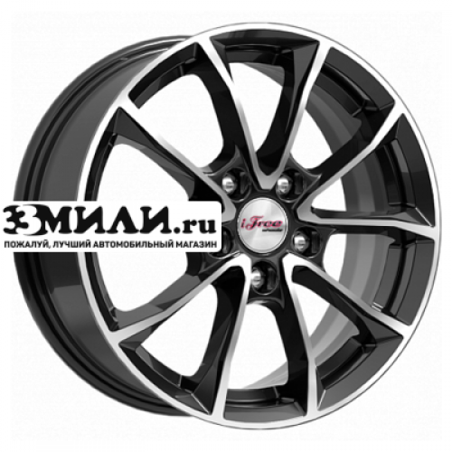 Диск 6.5x16 5x114.3 ET50 D67.1 iFree Джет (КС914) Блэк Джек