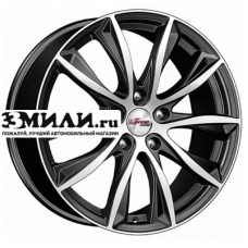 Диск 7.5x18 5x114.3 ET50 D67.1 iFree Каzантип (КС684М) Блэк Джек