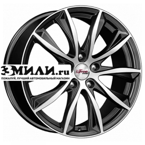 Диск 7.5x18 5x114.3 ET50 D67.1 iFree Каzантип (КС684М) Блэк Джек