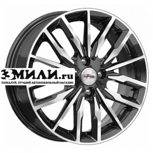 Диск 6x16 4x100 ET45 D54.1 iFree Миконос (КС946) Блэк Джек