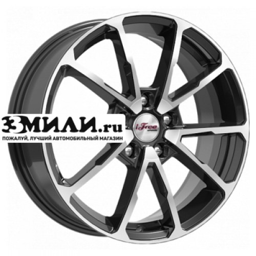 Диск 6.5x17 5x114.3 ET45 D67.1 iFree Skibidi (КС909) Блэк Джек