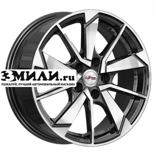 Диск 6.5x16 5x114.3 ET35 D67.1 iFree Зиплайн (КС1042) Блэк Джек