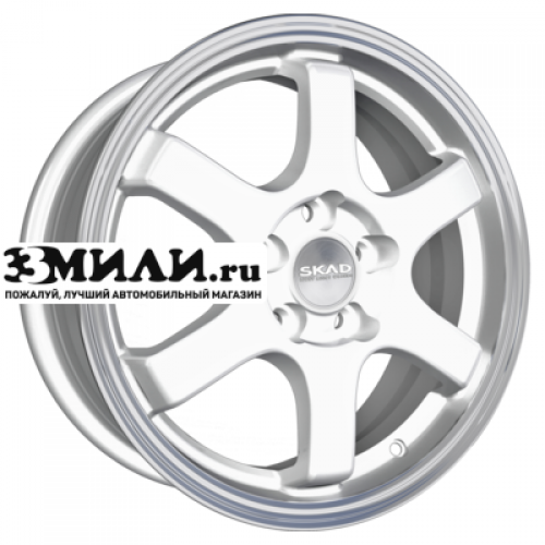 Диск 6x15 4x100 ET40 D60.1 СКАД Киото (КЛ249) Алмаз белый