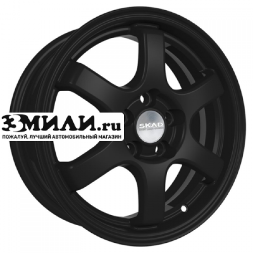 Диск 6x15 4x98 ET38 D58.6 СКАД Киото (КЛ249) Черный матовый