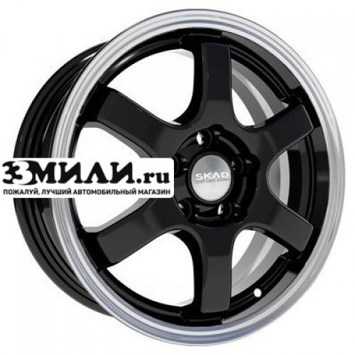 Диск 6x15 4x98 ET38 D58.6 СКАД Киото (КЛ249) Антрацит-алмаз