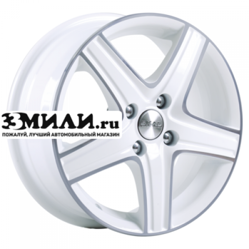 Диск 5.5x14 4x98 ET38 D58.6 СКАД Магнум (КЛ160) Алмаз белый