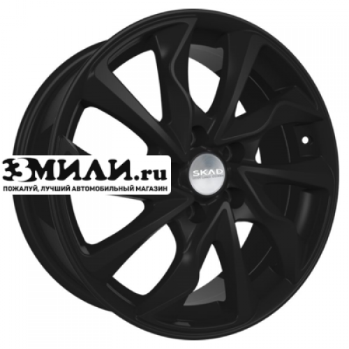 Диск 7x17 5x108 ET45 D63.35 СКАД Marseille (КЛ238) Черный бархат