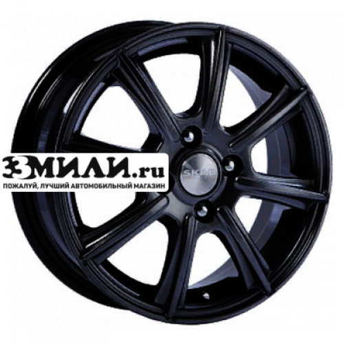 Диск 5.5x14 4x98 ET38 D58.6 СКАД Монако (КЛ185) Черный бархат