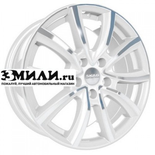 Диск 7x17 5x114.3 ET35 D67.1 СКАД Онтарио (КЛ216) Алмаз белый